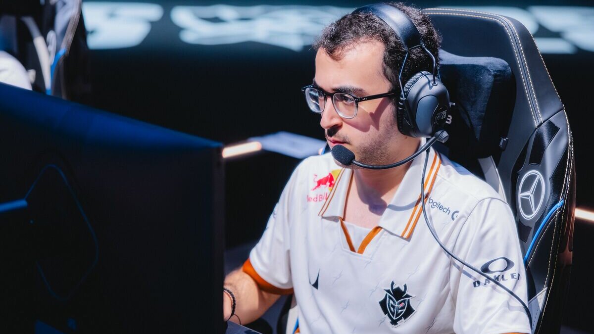 Rudy "SkewMond" Semaan, joueur et jungler de l'équipe G2 Esports en LEC sur le jeu League of Legends de Riot Games.