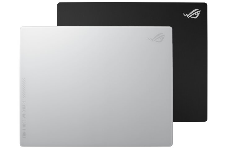 Tapis de souris gaming ROG Moonstone Ace L en verre trempé par ASUS ROG.